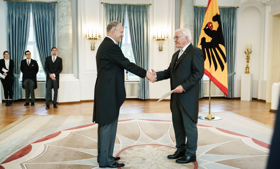 Ambasadorius G. Puodžiūnas įteikė skiriamuosius raštus Vokietijos federaliniam prezidentui