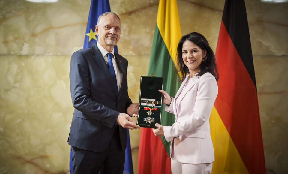 Litauischer Staatsorden an die Bundesaußenministerin Annalena Baerbock verliehen