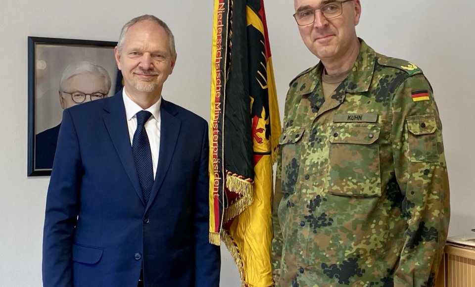 Botschafter G. Puodžiūnas setzt Treffen mit deutschen Truppen fort, die sich auf die Verlegung nach Litauen vorbereiten